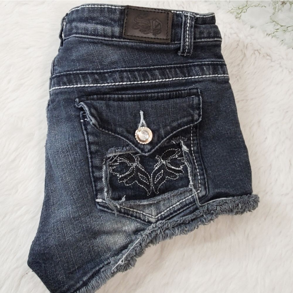 Silver Diva Denim Shorts